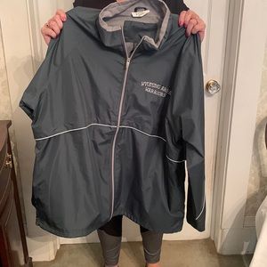 Full zip rain jacket